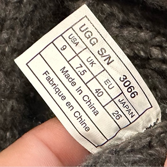 Women’s UGG Lattice Cardy Gray Boots Size 9 - Picture 9 of 9